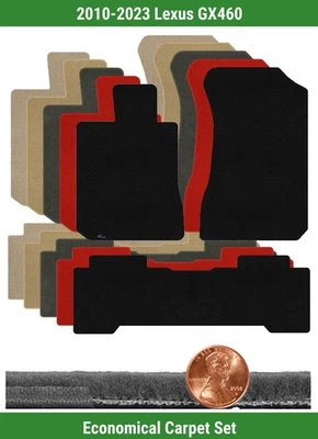 Conjunto de tapete Lloyd Custom Velourtex para 2010-2023 Lexus GX460 (3 peças) #VKS - Imagem 1 de 4