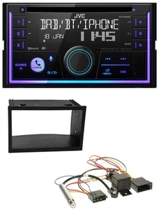 JVC MP3 USB 2DIN DAB Bluetooth CD Autoradio für VW Golf 4 Passat Polo T4 Fox ISO - Bild 1 von 8