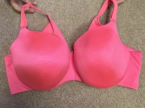 Cacique leicht gefütterter Balconette BH 42DD Rückenglättend Bügel Hot Pink - Bild 1 von 5