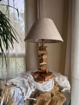 cordero madera natural hecho a mano diseño boho rústico Foto 1 de 4