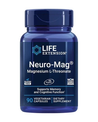 Life Extension Neuro-Mag Magnesio L-Treonato 144 mg 90 Cápsulas Vegetales Foto 1 de 4