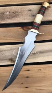 MJ CUSTOM HANDGEFERTIGT D2 STAHL JAGD BOWIE MESSER SONDERGESCHENK, Premium teuer - Bild 1 von 6