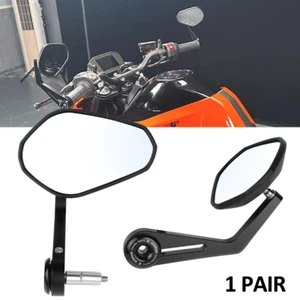 Adjustable Rear View Side Mirrors With Handlebar End For 790 DUKE/R 2018-2024 - Picture 1 of 24