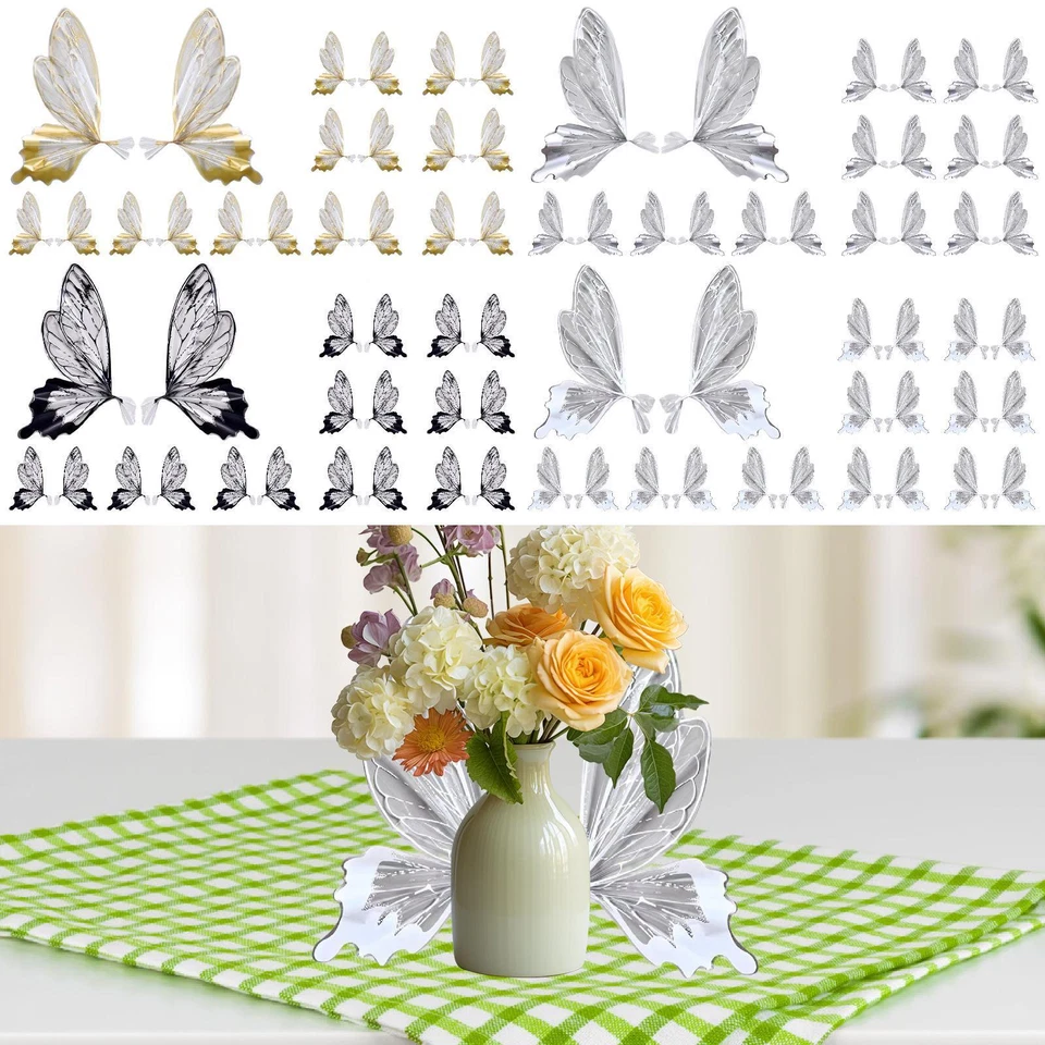40x Butterfly Flower Wrapping Paper DIY Crafts for Wedding Part Holiday - Image 1 of 1
