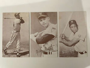 Exhibit Cards-Aaron, Mantle, Mays, and more (Lot of 11) HOF Rare