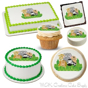 Jungle Babies ~ Edible Cake & Dessert Toppers ~Many sizes to choose from! - Picture 1 of 9