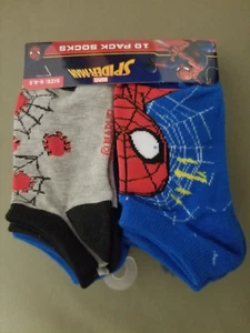 New Spiderman Kids 10 Pair Ankle Socks. - Picture 1 of 5