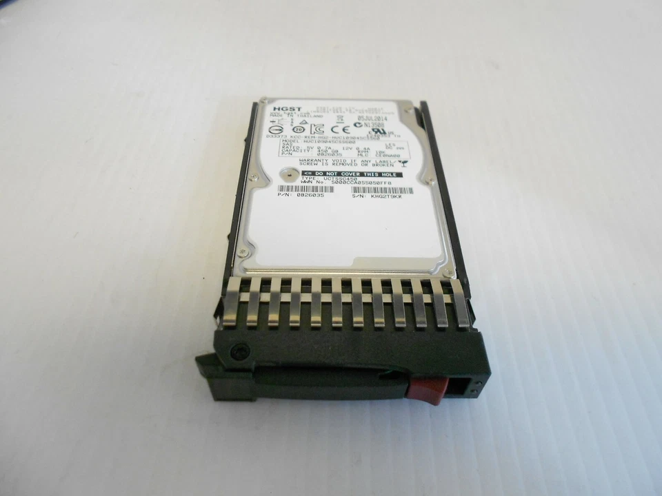 450GB 10K SAS 2.5" 6Gb/s Server Hard Drive Fits HP DL360 DL380 DL385 G5 G6 G7 - Image 1 of 1