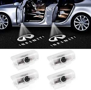 4X for Infiniti FX35QX EX LED Car Door Light Projector Ghost Shadow Logo Light 