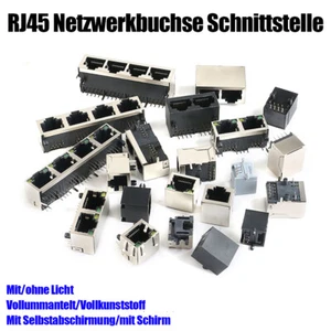RJ45 Ethernet Stecker 8P8C Buchse Port Netzwerkadapter Verschiedene Ausführungen - Picture 1 of 37