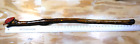 "Heart Shaped Handle" Wooden Cane - Dark Rich Color - Hand Fashioned /Inlays