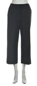 Pantalones capri de nailon Modern Perspectives para mujer talla 6 negros lisos de pierna ancha - Imagen 1 de 4