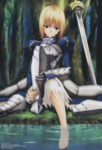 poster promo Hanasaku Iroha Fate stay night Zero anime Ohana minko Nako Saber - Picture 1 of 2