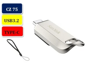 SanDisk 256GB 128GB 64GB Ultra Luxe Memory USB Type-C Flash Drives OTG lot UK - Picture 1 of 8