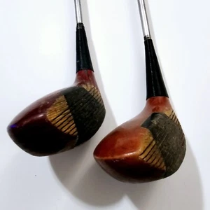 VTG Titleist Acushnet Cherry Wood 1w, 3w Golf Set w/Regular Steel Shafts - Picture 1 of 13