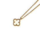 Van Cleef & Arpels Sweet Alhambra Necklace MOP 750YG Mother of Pearl #343