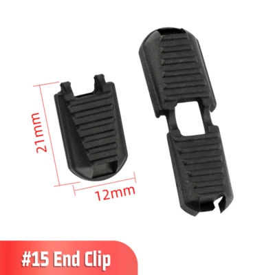 Tapón de extremo de bloqueo de cable de doble orificio único hebilla de resorte cuerda Foto 1 de 4