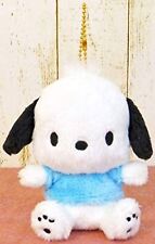 Sanrio Pochacco Fluffy Mascot Chain Stuffed Toy Plush Doll 143204-20 New Japan