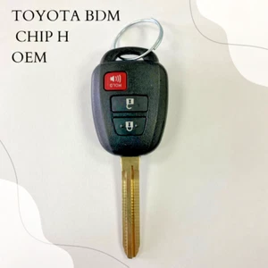 Oem 2013-17 Rav4 Prius C /V keyless key with remote fob FccHYQ12BDM chip H 3B - Picture 1 of 2
