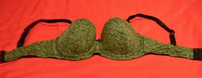 Sujetador con aros florecido verde talla 42C Foto 1 de 2