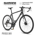New Progear Gr150 Adventure Gravel Cyclocross Road Bike 700C Shimano 14Spd Black