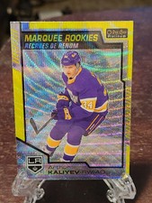 2020-21 Arthur Kaliyev O-Pee-Chee Platinum Marquee Rookie Neon Yellow Surge #192