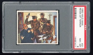 1950 Bowman Wild Man #21 Reign Of Terror PSA 8 Communists Assassinate Priest - Imagen 1 de 2