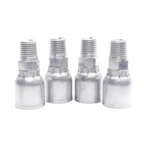 Lot of 4 Danfoss FJ3152-0406S Crimp Fitting, 1/4in Male NPT, -06 Hose Size - Picture 1 of 5