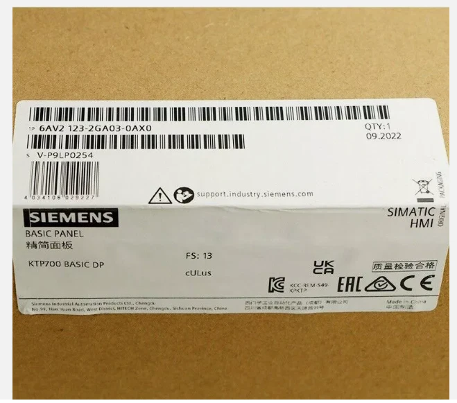 6AV2123-2GA03-0AX0 NEW SIEMENS SIMATIC HMI KTP700 Basic Panel 6AV2123-2GA03-0AX0 - Image 1 of 1