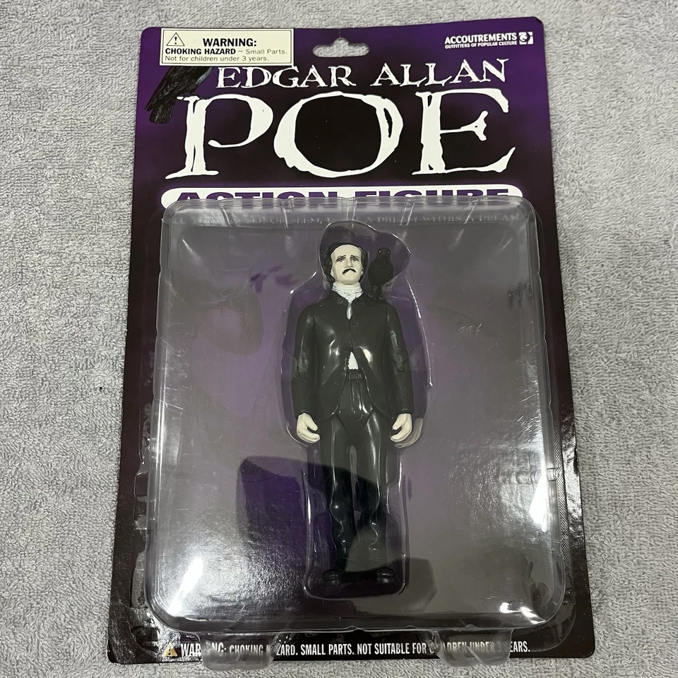 Figura de acción poesía EDGAR ALLAN POE 2004 Accoutrements 5,25" sellada nueva Foto 1 de 2