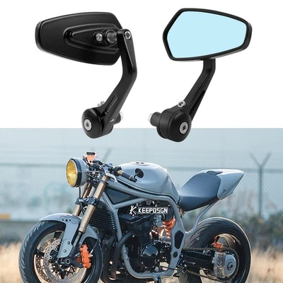 Espejos retrovisores de barra de 7/8" para Suzuki GSF bandit 600 1200 650 400 Cafe Racer Foto 1 de 4