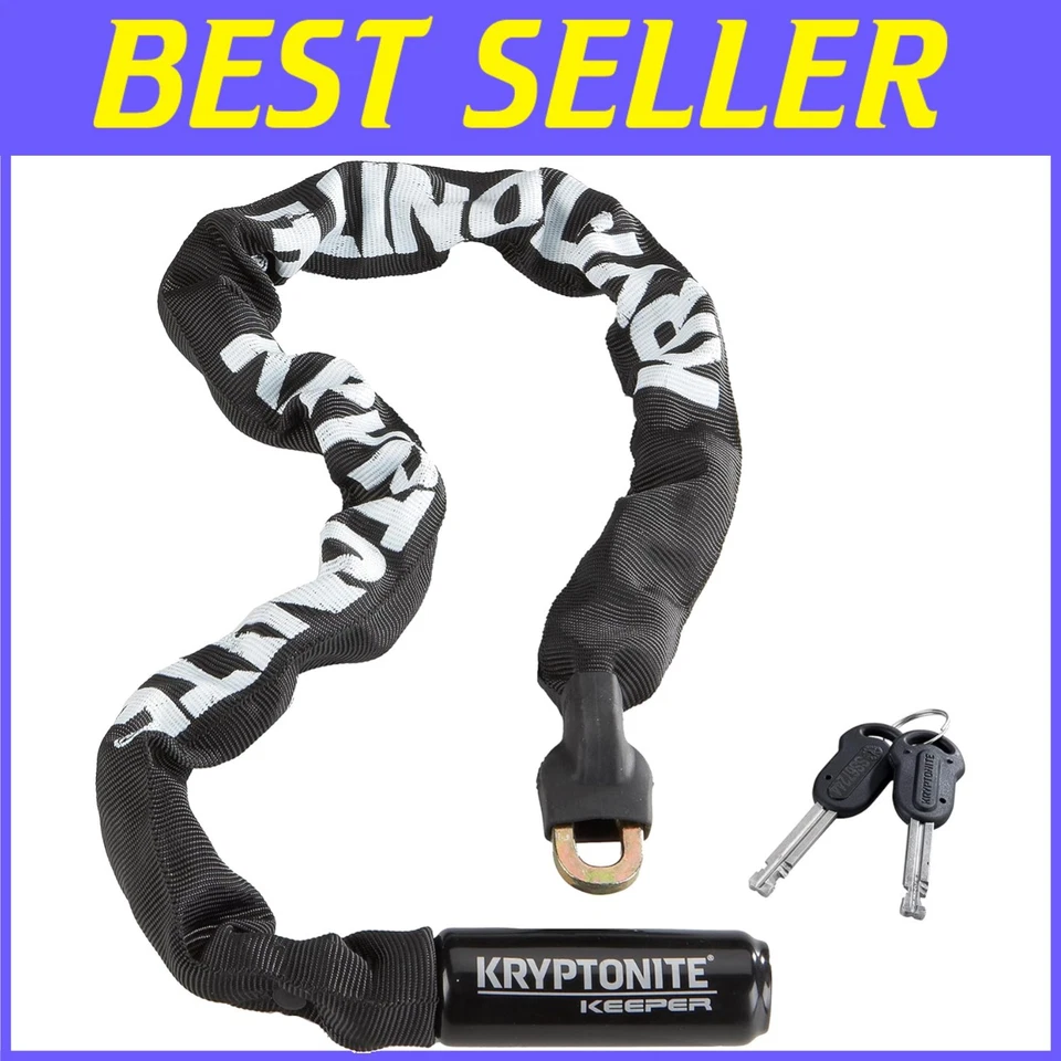 Keeper 785 Bike Chain Lock, Heavy Duty Anti-Theft - Black - Image 1 of 4