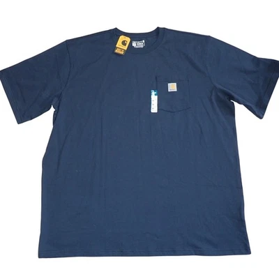 Camiseta Carhartt Masculina Bolso Ajuste Relaxado 3XL Alta Azul Nova Ajuste Relaxado - Imagem 1 de 3