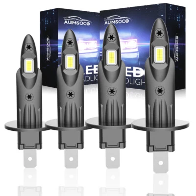 4x H1 LED Headlight High Low Beam 6000K Bulbs For Honda Prelude 1997-2000 2001 Foto 1 de 4