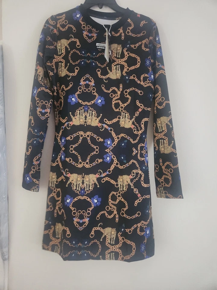 ADIDAS ORIGINALS WOMEN'S TREFOIL MINI DRESS SIZE MEDIUM #JW2584 RED