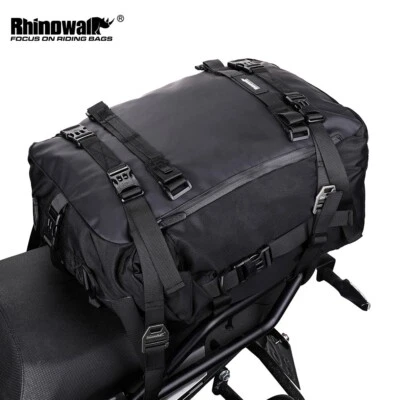 Rhinowalk Motorcycle Tail Rear Seat Bag Luggage 30L Waterproof For BMW Honda KTM - Image 1 of 4