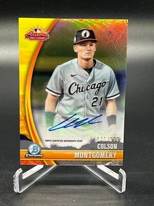 2024 Bowman Chrome COLSON MONTGOMERY 2023 AFL FALL STAR REFRACTOR AUTO 143/150 # - Picture 1 of 2