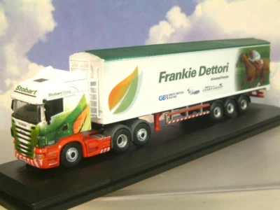 OXFORD SCANIA CAB JOCKEY TRUCK & TRAILER EDDIE STOBART FRANKIE DETTORI 76SHL09WF - Image 1 of 2