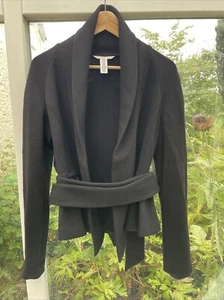 Diane Von Furstenberg Us 8 UK 12Jacket Womens Black Wool Smart Fits Up to UK16 - Picture 1 of 6