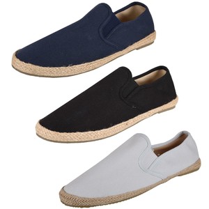 Brave Soul Mens Slip on Espadrilles Flat Canvas Deck Boat Shoes UK Sizes 6-12