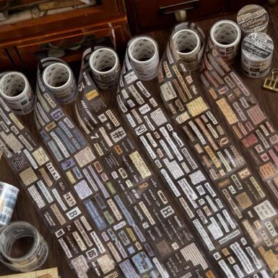 Cinta adhesiva PET collage sentimientos vintage diario basura álbum álbum álbum de recortes manualidades Foto 1 de 4