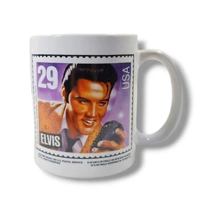 Elvis Presley Stamp Coffee Ceramic Mug Classic Vintage 8 oz Cup 1992 - Picture 1 of 10