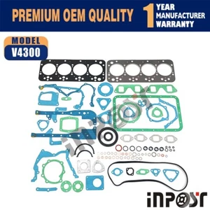 New V4300 Complete Gasket Repair Kit For Kubota - Bild 1 von 6