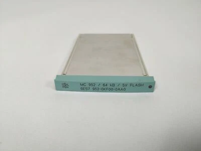 Siemens 6ES7 952-0KF00-0AA0 Simatic S7 Memory Card 64kbyte 8bit V. 3 - Image 1 of 2