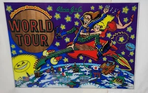 1992 Alvin G & Co Pinball Back Glass-Al's Garage Band Goes on a World Tour- NOS - Picture 1 of 8