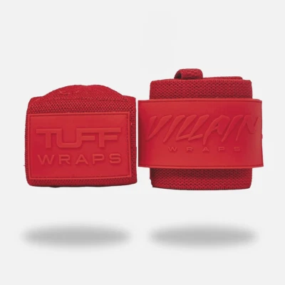 16" Villain Wrist Wraps - Solid Red - Image 1 of 4