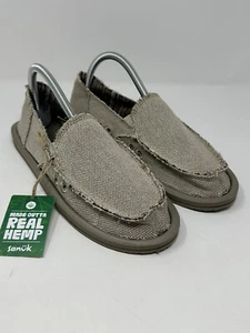 Women's Shoes Sanuk DONNA HEMP Casual Sidewalk Surfers Loafers SWF1160 NATURAL - Picture 1 of 2