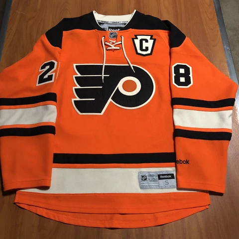Reebok Claude Giroux Philadelphia Flyers Keystone NHL Jersey Orange Alternate S Cover