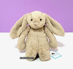 Jellycat BASHFUL BEIGE BUNNY - Little 8" - Authentic - Brand New with Tags - Picture 1 of 5