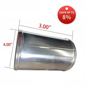 Straight Aluminum Pipe Intercooler Turbo Tube 4.00" Diameter 3.0" Overall Length - Picture 1 of 4